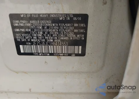 2017 Subaru Forester 2.5I Limited из США, поврежденный, VIN JF2SJAJC1HH414553